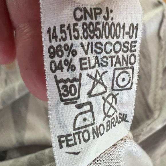 Dress tropical vacation toucan print V neck faux wrap front size Med Brazil - Picture 16 of 16